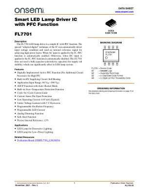 FL7701 datasheet cover page