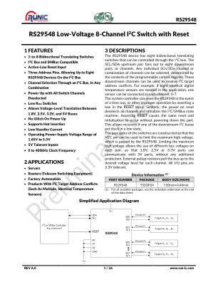 RS29548 数据手册首页