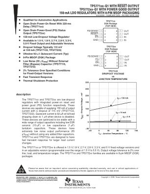 TPS77101-Q1 数据手册首页