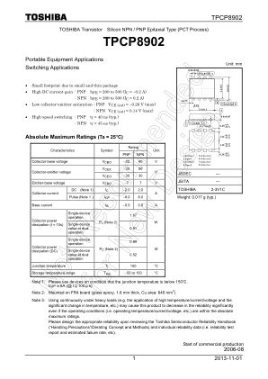 TPCP8902 数据手册首页