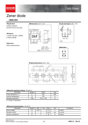 UMZ6.8EN datasheet cover page