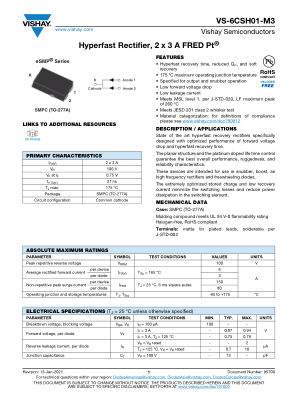 VS-6CSH01-M3 数据手册首页