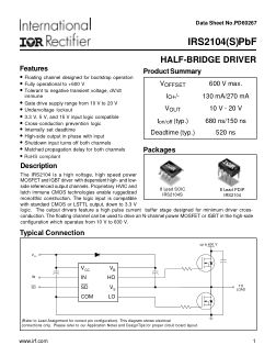 IRS2104 datasheet cover page