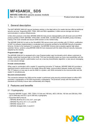 MF4SAM3X datasheet cover page