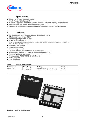 TDA21242 datasheet cover page