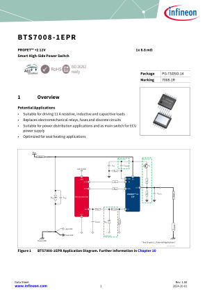 BTS7008-1EPR datasheet cover page