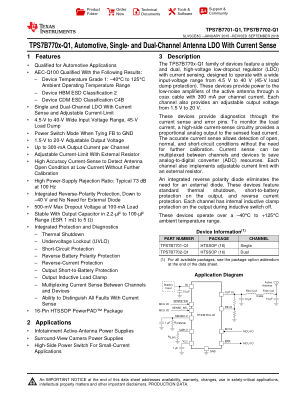 TPS7B7702-Q1 datasheet cover page