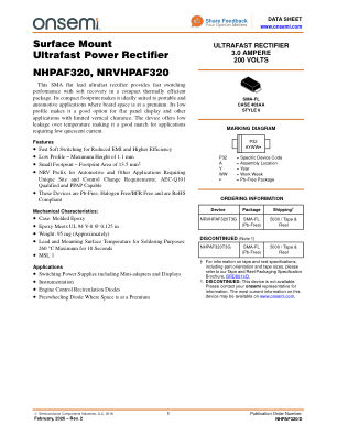 NHPAF320 数据手册首页