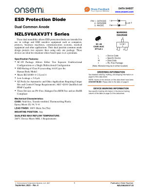 NZL5V6AXV3T1 数据手册首页