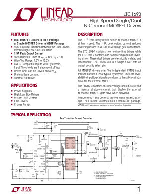 1693FA datasheet cover page