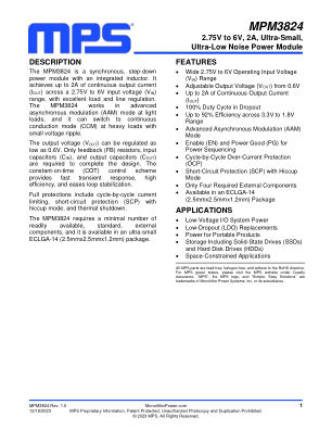 MPM3824 datasheet cover page