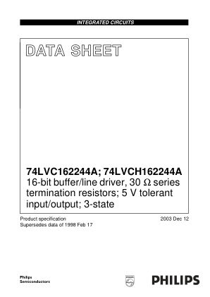 74LVCH162244ADGG datasheet cover page