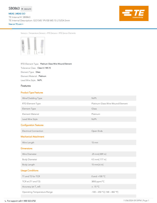 SB0863 datasheet cover page