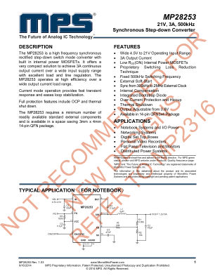 MP28253 datasheet cover page