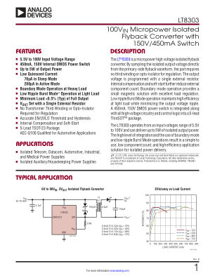 LT8303 datasheet cover page