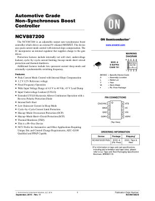 NCV887200 数据手册首页