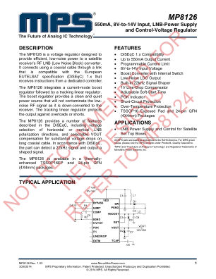 MP8126 datasheet cover page