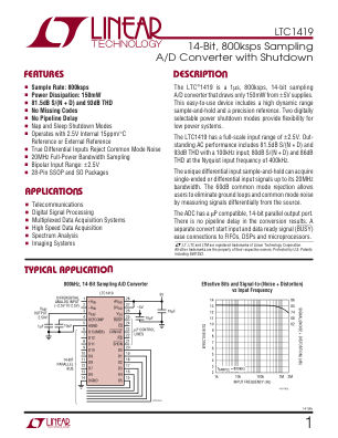 1419FB datasheet cover page
