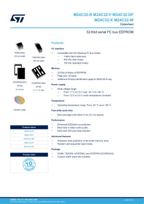 M24C32-R datasheet cover page