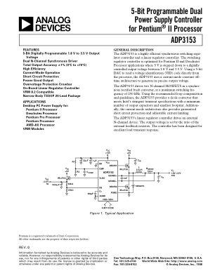 ADP3153 数据手册首页