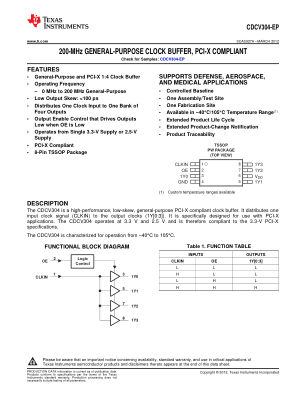 CDCV304-EP datasheet cover page