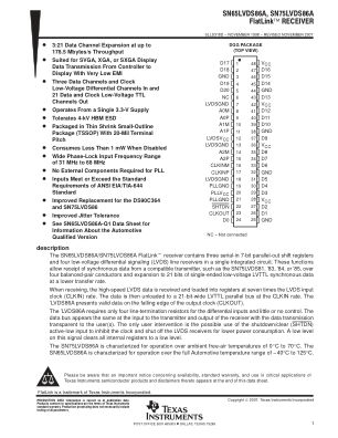 SN75LVDS86A datasheet cover page
