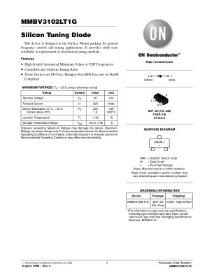 MMBV3102LT1 datasheet cover page