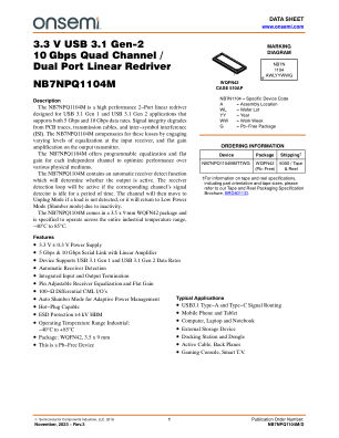 NB7NPQ1104M datasheet cover page