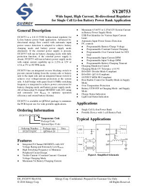 SY20753QYC datasheet cover page