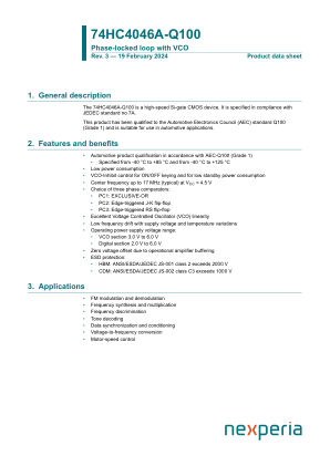 74HC4046APW-Q100J datasheet cover page
