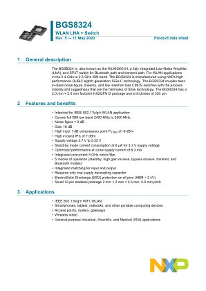 BGS8324 datasheet cover page