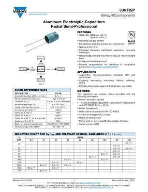 036RSP 数据手册首页
