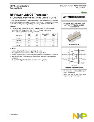 A3T21H400W23S 数据手册首页
