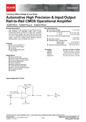 TLR4377YFV-C datasheet cover page