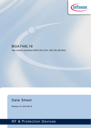 BGA748L16 datasheet cover page