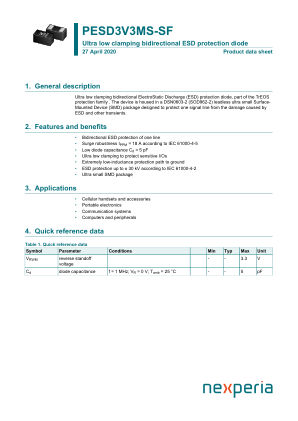 PESD3V3MS-SFYL datasheet cover page
