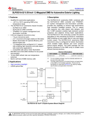 DLP5531A-Q1 datasheet cover page