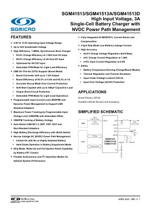 SGM41513 datasheet cover page