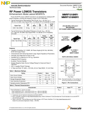 MMRF1018N 数据手册首页