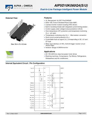 AIP5D10K060Q4 datasheet cover page