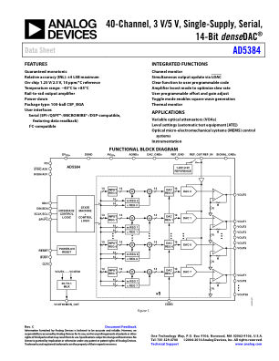 AD5384 数据手册首页