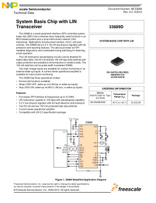 MC33689 datasheet cover page