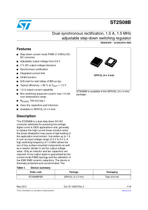 ST2S08B datasheet cover page