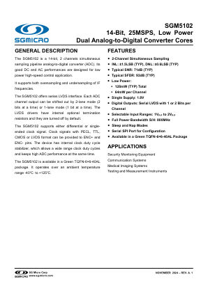 SGM5102 datasheet cover page