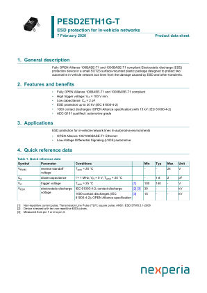 PESD2ETH1G-T datasheet cover page
