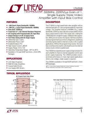 6558F datasheet cover page
