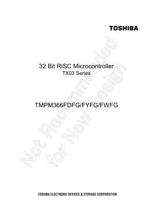 TMPM366FDFG datasheet cover page