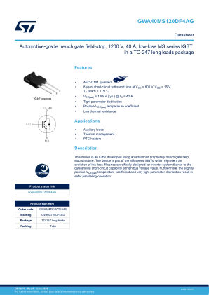 GWA40MS120DF4AG 数据手册首页