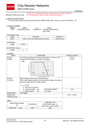 MNR15E0RPJ 数据手册首页