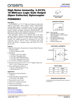 FODM8061 datasheet cover page